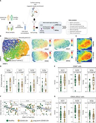 Single cell multi-omic analysis identifies key genes differentially expressed in innate lymphoid cells from COVID-19 patients